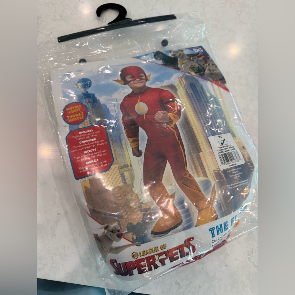 Flash costume- size 2T